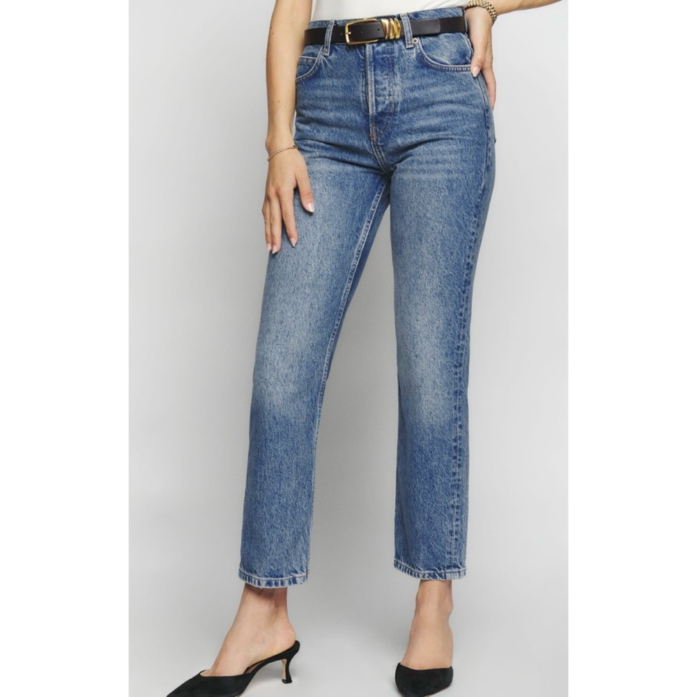REFORMATION Cynthia High Rise Jeans CROPPED | size: 27
